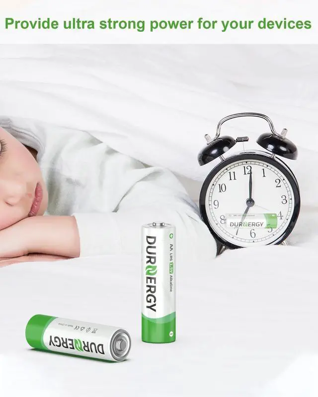 Alt view image 5 of 7 - DURNERGY AA and AAA Batteries Combo Pack, 100 Count 50 AA and 50 AAA, Alkaline 1.5V Batteries, 10 Year Shelf Life, for Remote Controls, Toys, Flashlights, Clocks, Compatible with A76, LR6, LR03