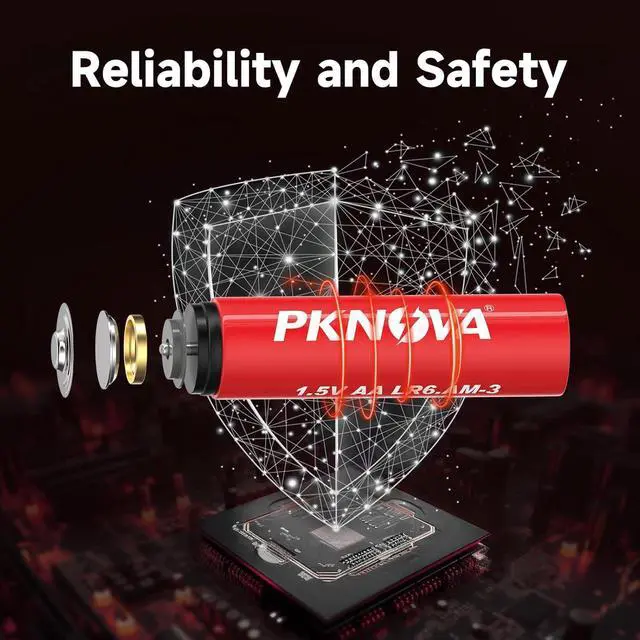 Alt view image 6 of 7 - AA Battery Double A Batteries 1.5V Alkaline for TV Remote Household and Electronic Devices - 100 Pack LR6 Battery