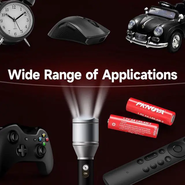 Alt view image 5 of 7 - AA Battery Double A Batteries 1.5V Alkaline for TV Remote Household and Electronic Devices - 100 Pack LR6 Battery