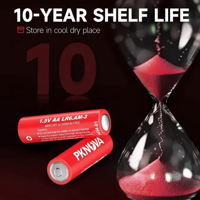 Alt view image 3 of 7 - AA Battery Double A Batteries 1.5V Alkaline for TV Remote Household and Electronic Devices - 100 Pack LR6 Battery