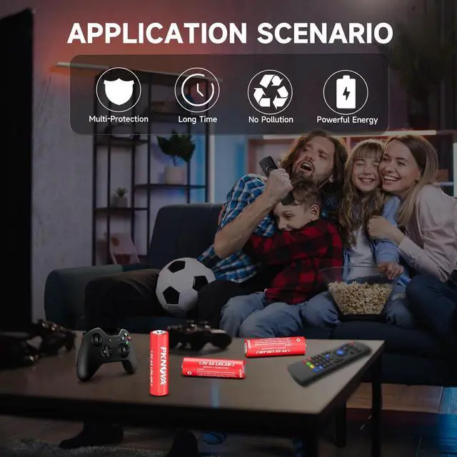 Alt view image 7 of 7 - AA Battery Double A Batteries 1.5V Alkaline for TV Remote Household and Electronic Devices - 100 Pack LR6 Battery