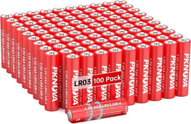 Main image of AAA Battery, Triple A Battery 1.5V Alkaline for Household and Electronic Devices - 100 Pack LR03 Battery
