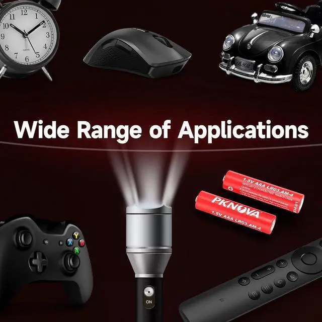 Alt view image 5 of 7 - AAA Battery, Triple A Battery 1.5V Alkaline for Household and Electronic Devices - 100 Pack LR03 Battery