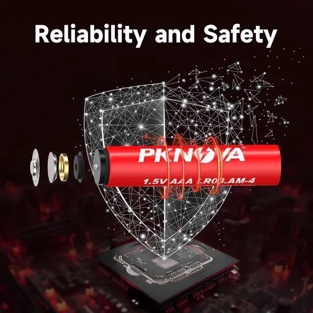 Alt view image 6 of 7 - AAA Battery, Triple A Battery 1.5V Alkaline for Household and Electronic Devices - 100 Pack LR03 Battery