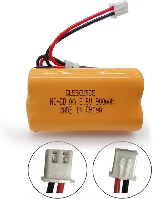 Alt view image 2 of 6 - 3.6V 900mAh Ni-CD AA Exit Sign Emergency Light Battery, Replacement Battery for Exitronix 10010037, Max Power B2-0031 MH468886, Unitech LEDR-1 6200RP, Dantona CUSTOM-318 OSA230, Lowes 253799 (2 Pack)
