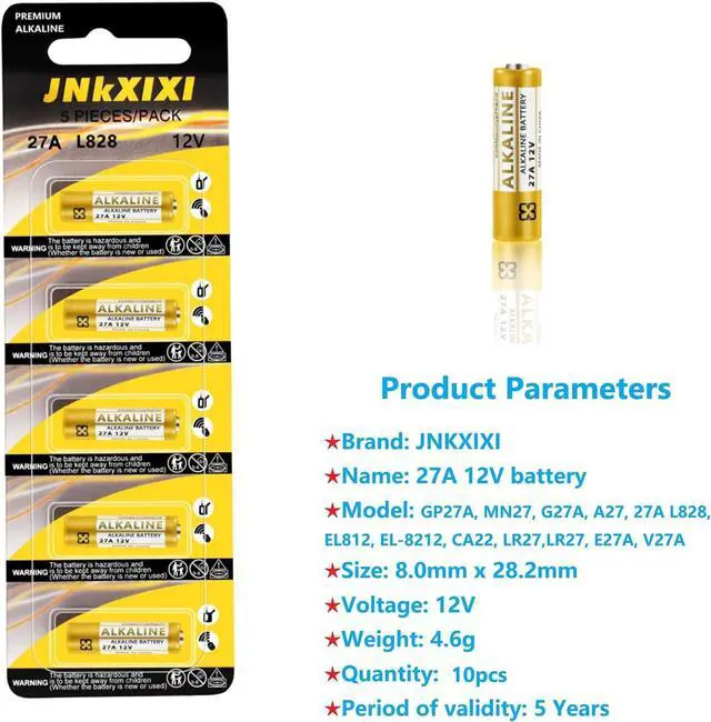 Alt view image 3 of 7 - 30 Pack 27A A27S MN27 L828 A27 12V Battery Alkaline Batteries (30)