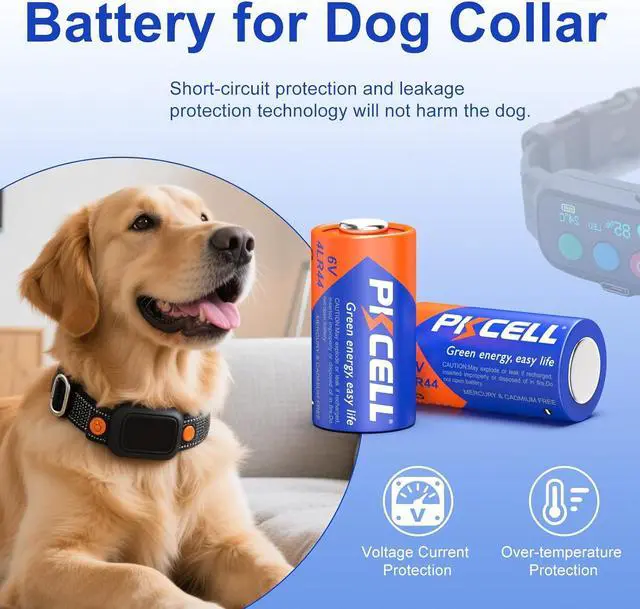 Alt view image 2 of 6 - PKCELL 20 Pack 4LR44 Batteries, 6V Alkaline Battery for Dog Receiver Collar, Compatible with PX28A 476A A544 K28A L1325 Battery