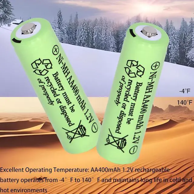 Alt view image 7 of 7 - 16 Packs Solar Lights AA Batteries 1.2Vots 400mah Ni-MH,Rechargeable Double A Solar Battery for Outdoor Solar Lights, String Lights, Pathway Lights