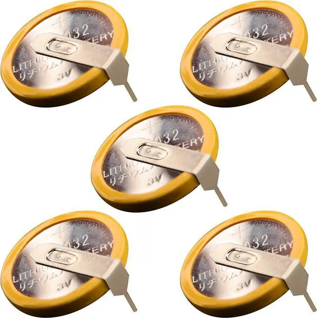 Alt view image 2 of 7 - CR2032 Button Cell Battery, 5 Pack CR2032 Batteries with Tabs Bundled with 3.8 mm & 4.5 mm Security Screwdriver Game Bit Tool Set for NES, SNES and N64 Games - Batteries Individually Package