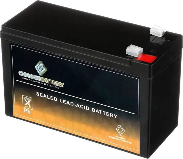 Main image of CB CHROMEBATTERY 12V 7AH Maintenance-Free Battery for UPS, Solar Power, Electric Toys, Emergency Lights, and More - Spade (F1) Terminal