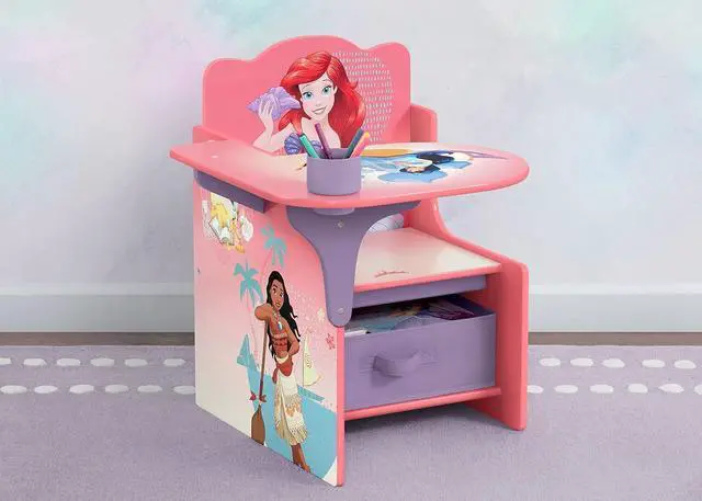 Alt view image 2 of 7 - Delta Children Chair Desk with Storage Bin, Disney Princess