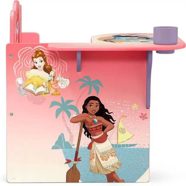 Alt view image 5 of 7 - Delta Children Chair Desk with Storage Bin, Disney Princess