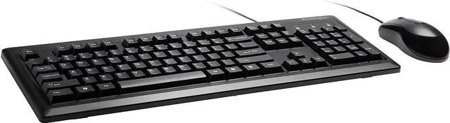 Main image of Kensington Mouse-in-a-Box and Keyboard Wired USB Desktop Set (K72436AM), Black | USB plug-and-play, matching keyboard and mouse, reliable everyday desktop setup