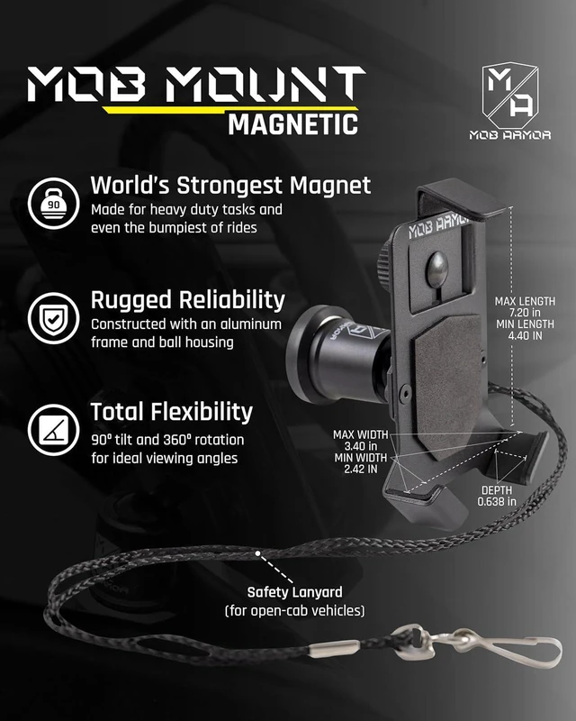 Alt view image 3 of 7 - Heavy Duty Magnetic Car Phone Mount Holder