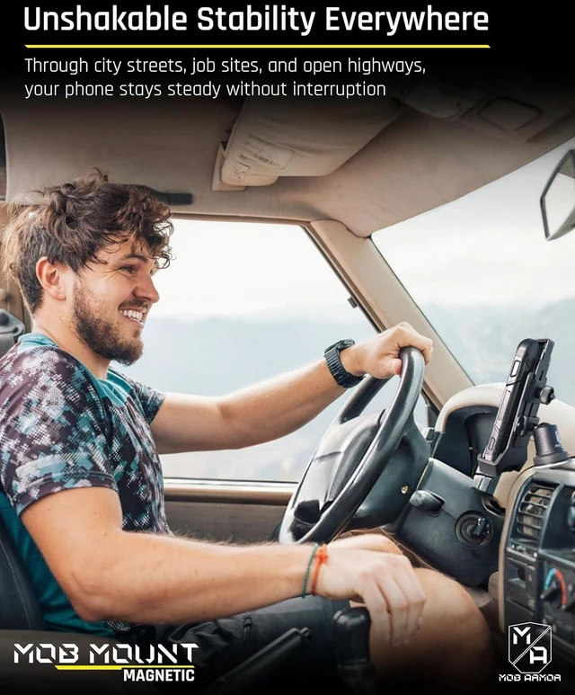 Alt view image 5 of 7 - Heavy Duty Magnetic Car Phone Mount Holder