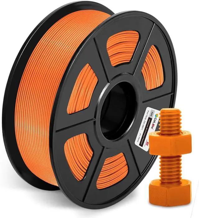 Main image of COLIDO ABS Filament 1.75mm,High Abrasion and Heat Resistance,no Clogging,Neat Winding,3D Printer Filament 1kg Spool (2.2lbs),Dimensional Accuracy +/- 0.02mm, Suitable for Most 3D Printers.(1-Orange
