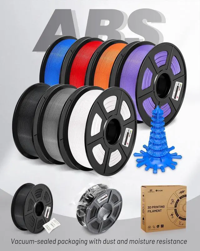 Alt view image 6 of 7 - COLIDO ABS Filament 1.75mm,High Abrasion and Heat Resistance,no Clogging,Neat Winding,3D Printer Filament 1kg Spool (2.2lbs),Dimensional Accuracy +/- 0.02mm, Suitable for Most 3D Printers.(1-Orange