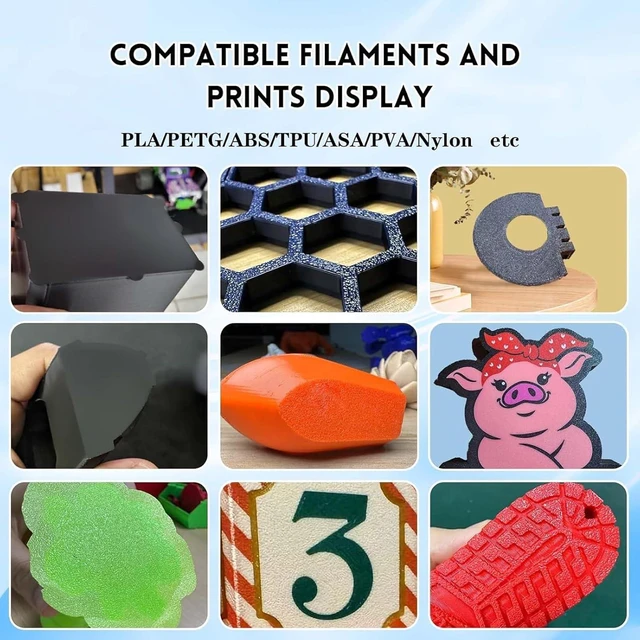 Alt view image 6 of 6 - Smooth Textured P1S X1C PEI Build Plate for Bambu Lab, Double Sided PEI Spring Steel Sheet Flexible Bed Plate for Bambu Lab X1 X1C P1P P1S A1 3D Printer Platform