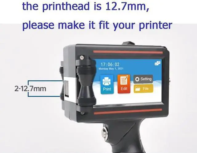 Alt view image 6 of 6 - 42ML Inkjet Invisible Quick Dry Ink Cartridge Work for ZFM6 12.7mm/0.5inches Portable Handheld Printer Labeler