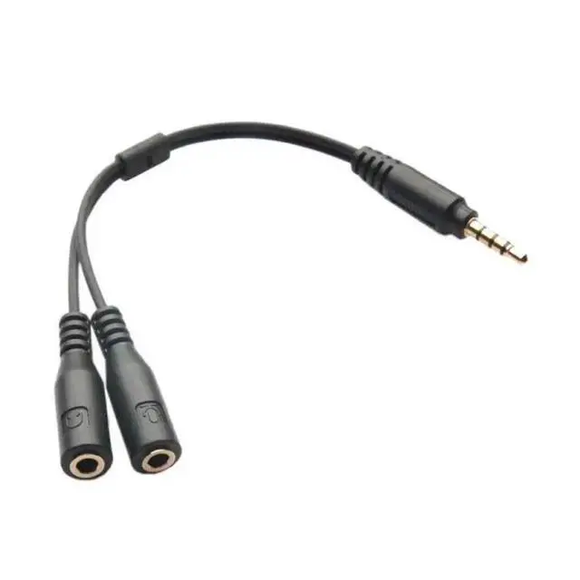 Alt view image 10 of 10 - Metal Audio Cable AUX Headphones One Minute Two 3.5mm High-end Audio Cable 3.5mm Input Audio Interface Adapter Line Hot