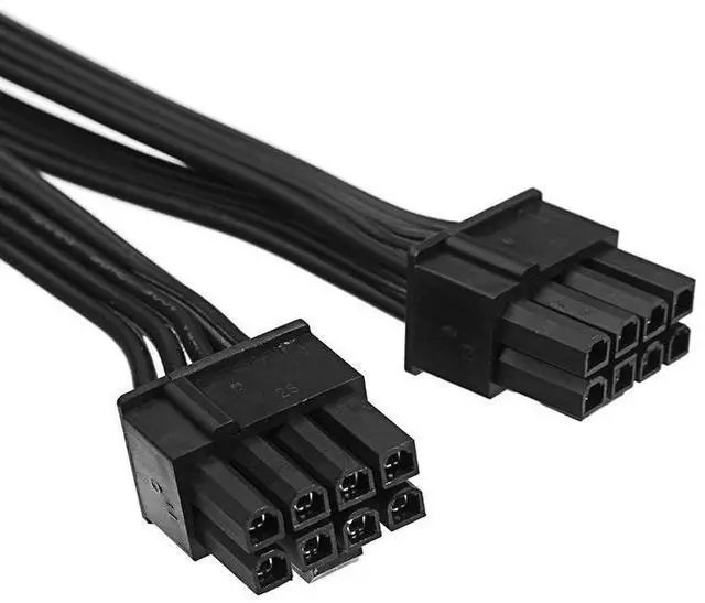 Alt view image 5 of 6 - BUCIER 20cm Graphics Card 8 Pin Female to 2*8P(6+2)pin Extention Power Cable Male PCIe PCI Express 4 Lines Cable Connector