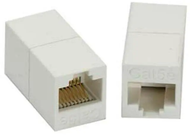 Alt view image 2 of 2 - BUCIER 3 Pcs Cat5e RJ45 Female to Female Inline Ethernet Crossover Coupler Cable Joiner