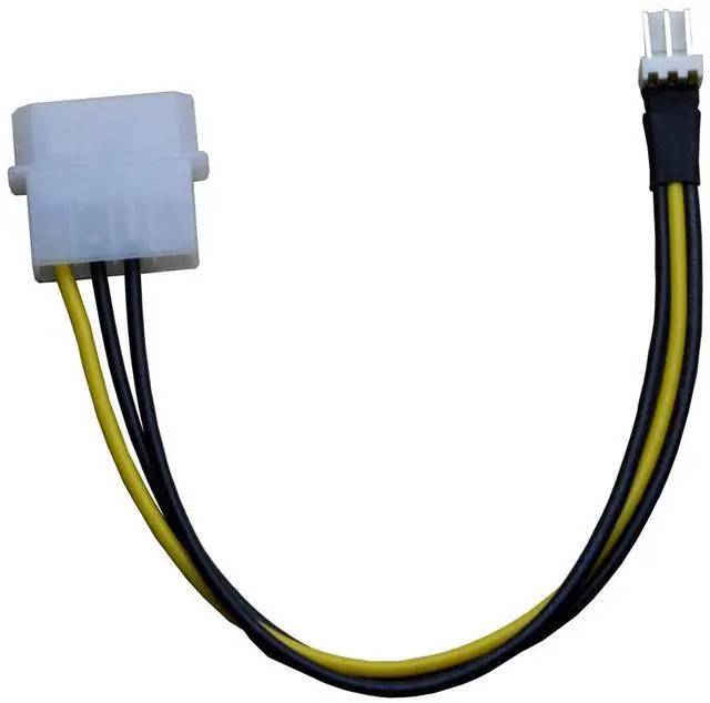 Main image of BUCIER 4pin Molex Male Port to 3Pin Male PC Fan Cooler Converter Cable D plug IDE Power to 3 Pin Connector Power supply Cable