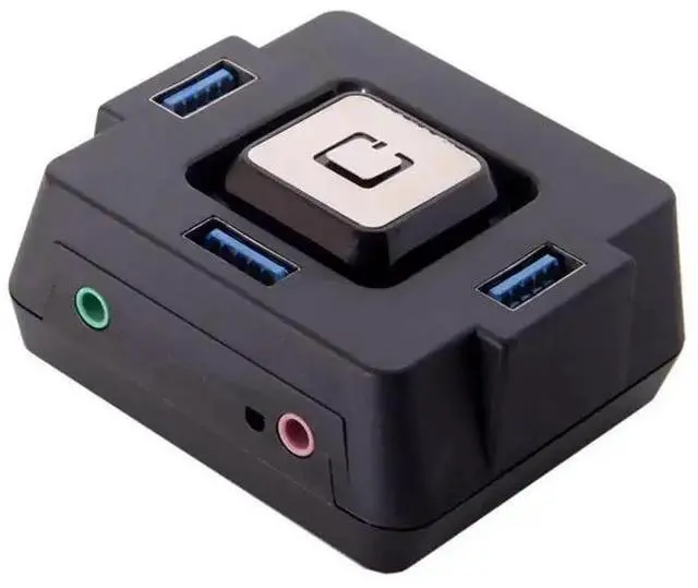Alt view image 6 of 10 - Desktop PC Computer Case Power Supply on/off Reset HDD Push Button Switch Household Office Hotel Extension r57