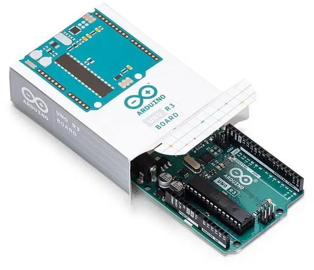 Alt view image 3 of 5 - Arduino Uno REV3 [A000066] - ATmega328P Microcontroller, 16MHz, 14 Digital I/O Pins, 6 Analog Inputs, 32KB Flash, USB Connectivity, Compatible with Arduino IDE for DIY Projects and Prototyping