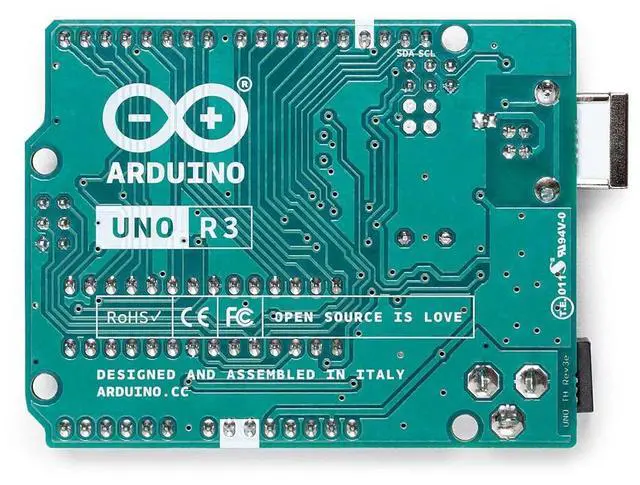 Alt view image 4 of 5 - Arduino Uno REV3 [A000066] - ATmega328P Microcontroller, 16MHz, 14 Digital I/O Pins, 6 Analog Inputs, 32KB Flash, USB Connectivity, Compatible with Arduino IDE for DIY Projects and Prototyping