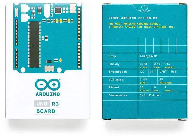 Alt view image 5 of 5 - Arduino Uno REV3 [A000066] - ATmega328P Microcontroller, 16MHz, 14 Digital I/O Pins, 6 Analog Inputs, 32KB Flash, USB Connectivity, Compatible with Arduino IDE for DIY Projects and Prototyping