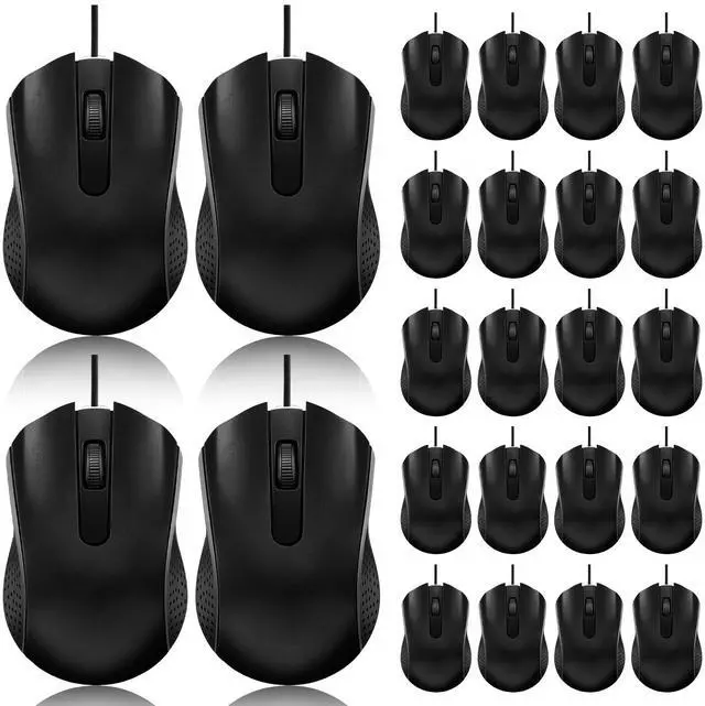 Main image of 60 Pack Wired Mouse Bulk Computer Mouse Wired with Ergonomic Design Computer Mice Plug and Play USB for Students, Teachers Multi Device Compatibility for Classroom, Home, Office, Remote Work (60)