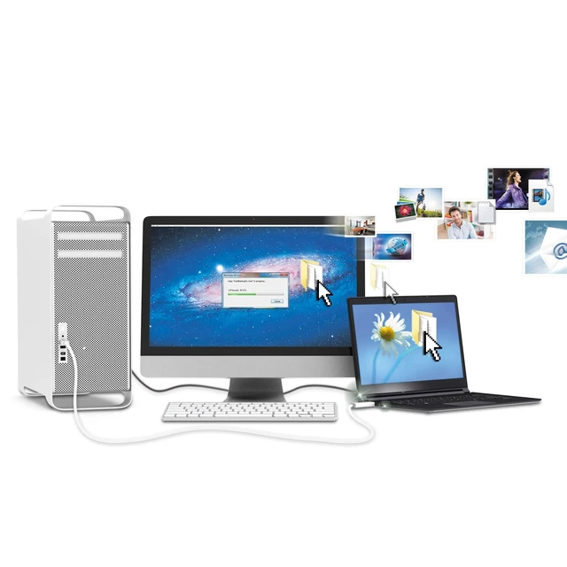 Alt view image 3 of 5 - j5create JUC500 Data, Keyboard, and Mouse Sharing/Transfer USB 3.0 Cable