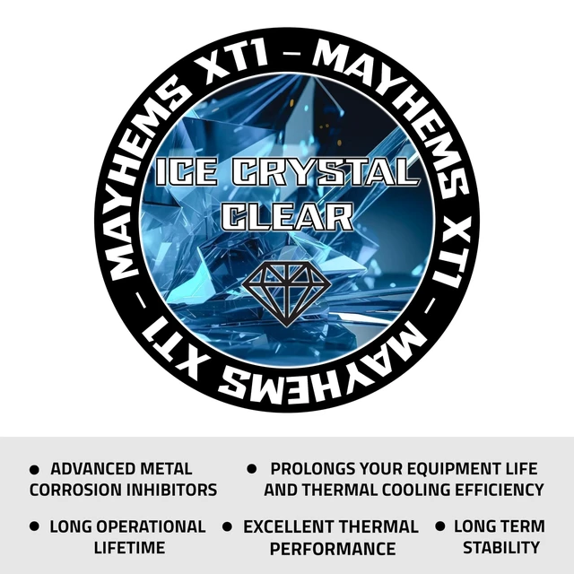 Alt view image 5 of 5 - Mayhems - XT1 Premixed PC Coolant - Computer Water Cooling Fluid - Liquid Cooling, Thermal Performance Series, 1 Litre, Ice Crystal Clear