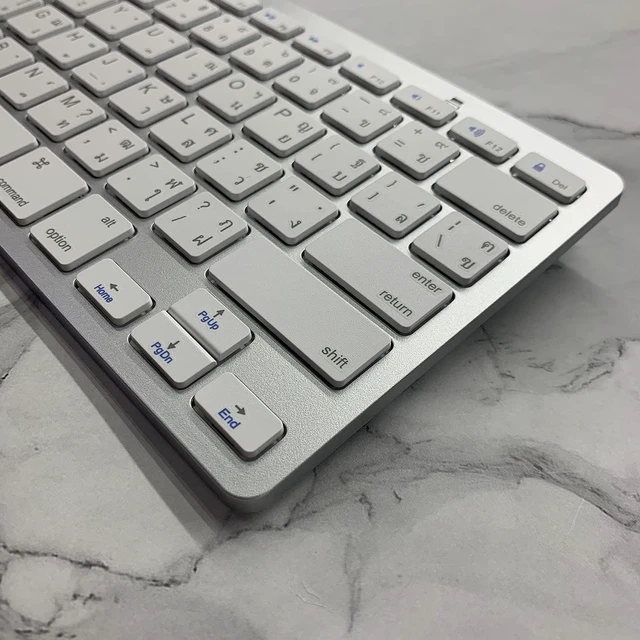 Alt view image 5 of 5 - JPYXKM Wireless Thai Keyboard, Minority Language Ultra Thin Lightweight Silent Bluetooth Keyboards for Laptop/Computer/Surface/Desktop/Smart TV (Thai)