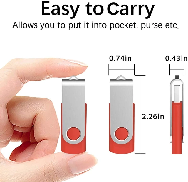 Alt view image 4 of 5 - TOPESEL 10 Pack 16GB USB 3.0 Flash Drive Memory Stick Thumb Drives Blank Zip Drives Flash Drives 16 GB Bulk(5 Mixed Colors: Black Blue Green Red Silver)