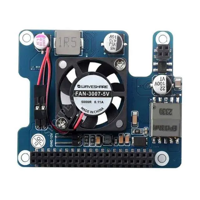 Alt view image 3 of 4 - PoE-HAT-F PoE-HAT-F PoE HAT Power Over Ethernet 802.3af Moudle for Raspberry Pi5