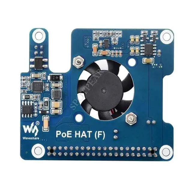 Alt view image 4 of 4 - PoE-HAT-F PoE-HAT-F PoE HAT Power Over Ethernet 802.3af Moudle for Raspberry Pi5