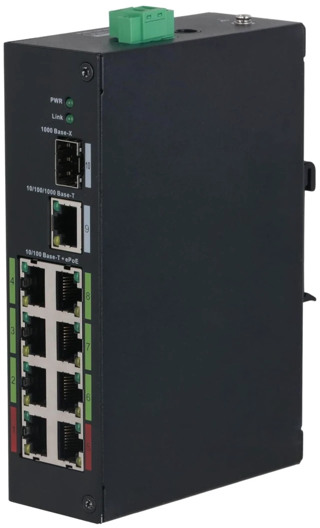Main image of EmpireTech 10-Port Unmanaged Switch with 8-Port ePoE, Layer-Two ePoE Switch, POE Switch EPOE-8CH