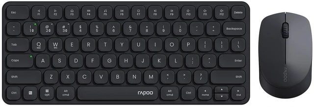 Main image of Rapoo 9010M Multi-Device Keyboard and Mouse Combo, 2.4GHz/Bluetooth 5.0/4.0 Wireless Keyboard & Mouse Set for Windows/Mac/Linux/Chrome, Support 4 Devices, Low-Profile Silent Click, Battery Powe