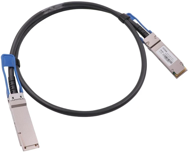 Main image of Wiitek 100GbE QSFP28 DAC Twinax Cable, 1 Meter 100GBASE-CR to QSFP28 Passive Copper Cable, Compatible for Mellanox MCP1600-C001, With Blue Pull Tab