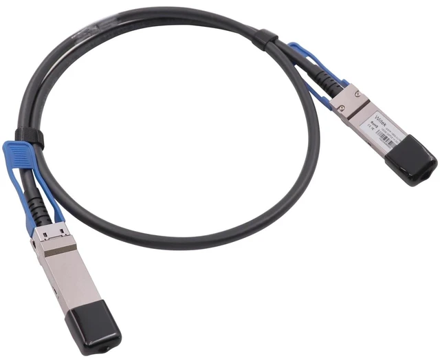 Alt view image 2 of 5 - Wiitek 100GbE QSFP28 DAC Twinax Cable, 1 Meter 100GBASE-CR to QSFP28 Passive Copper Cable, Compatible for Mellanox MCP1600-C001, With Blue Pull Tab
