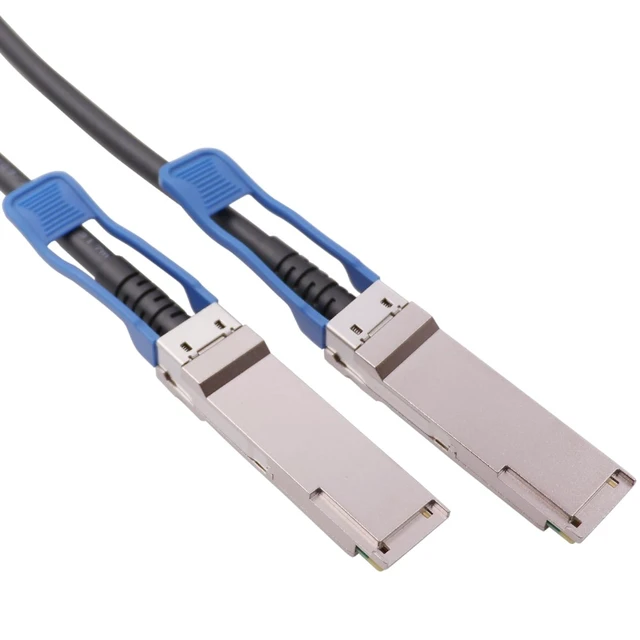 Alt view image 4 of 5 - Wiitek 100GbE QSFP28 DAC Twinax Cable, 1 Meter 100GBASE-CR to QSFP28 Passive Copper Cable, Compatible for Mellanox MCP1600-C001, With Blue Pull Tab