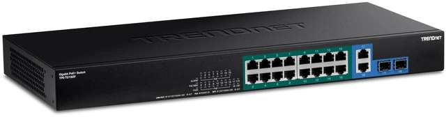 Main image of TRENDnet 18-Port Gigabit PoE+ Switch, TPE-TG182F, Lifetime Protection