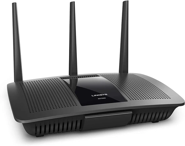 Main image of Linksys EA7300 Max-Stream: AC1750 Dual-Band Wi-Fi Router, Gigabit Ethernet Ports, 1,500 square-foot Range, 10 Devices, MU-MIMO (Black)