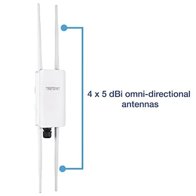 Alt view image 3 of 5 - TRENDnet TEW-841APBO, 5 DBI Wireless AC1300 Outdoor PoE+