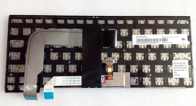 Alt view image 3 of 3 - aGooDo US Layout Replacement Keyboard for Thinkpad T460s T470s S2 00PA411 00PA493 SN20H42323 SN20H42405