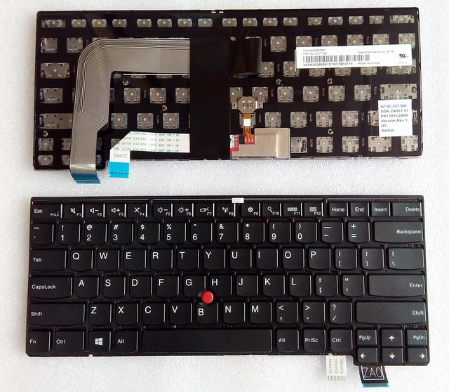 Main image of aGooDo US Layout Replacement Keyboard for Thinkpad T460s T470s S2 00PA411 00PA493 SN20H42323 SN20H42405