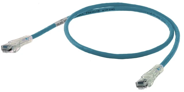 Main image of Hubbell Wiring Systems HC6B07 netSELECT Structured Wiring Universal Patch Cord, Category 6, 7' Length, Blue