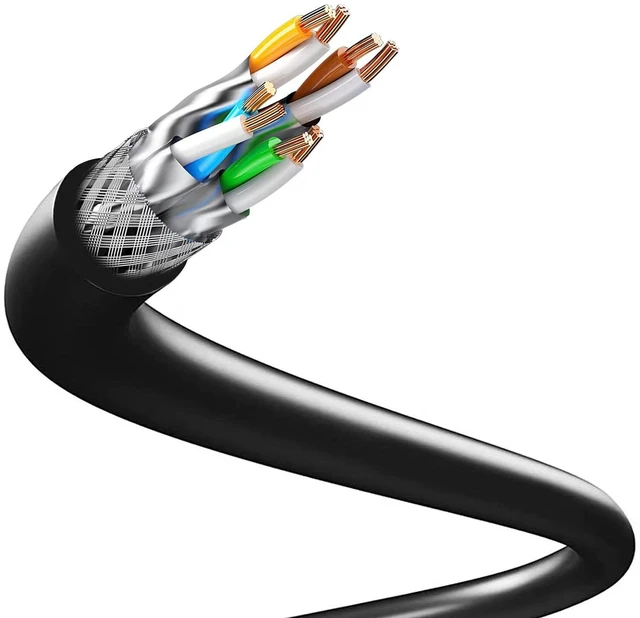 Alt view image 2 of 5 - Lteirwe Cat8 Bulk Ethernet Cable 650ft, Outdoor/Indoor